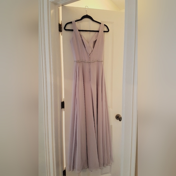 Light Purple Bridesmaid Dress Size 4 - Picture 2 of 5